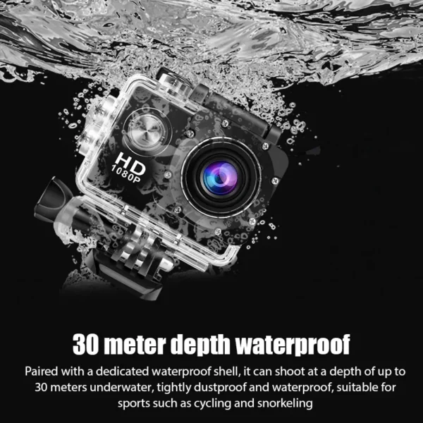 4K Ultra HD Action Camera 3MP 900mAh - تصویر 3